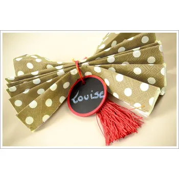 Papírový kapesník Paw ubrousky 33x33cm, 3V - zlatý puntík - 20ks