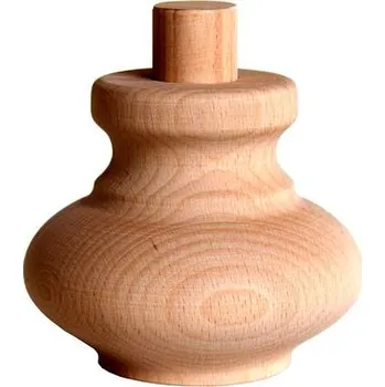 Dřevěná soustružená nábytková noha č.3 průměr 100x85 m