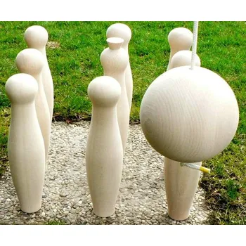 Kuželka Dřevěné "Ruské kuželky" - 10 ks