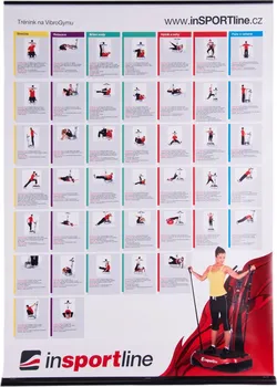 Vibrační plošina inSPORTline Plakát cvičení VibroGym