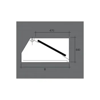 Digestoř Nerezový nástěnný akumulační zákryt