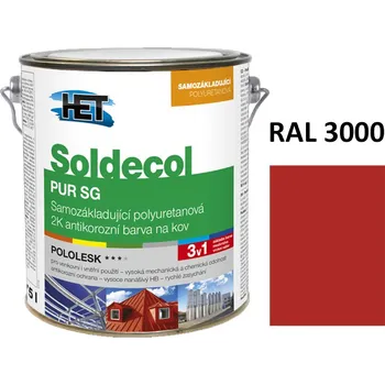 barva na kov Soldecol PUR SG 2,5 L RAL 3000