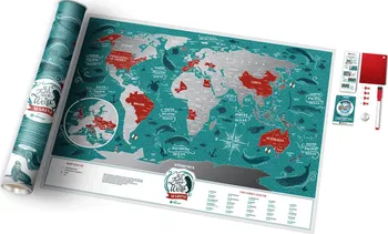 Travel Map Marine World - Stírací mapa světa