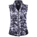 Péřová vesta EA7 Vesta 6XTQ01, květinový vzor, fialová, dámská XS
