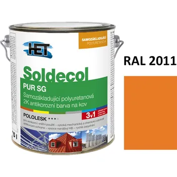 barva na kov Soldecol PUR SG 2,5 L RAL 2011
