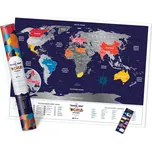 Travel Map Holiday World - Stírací mapa…