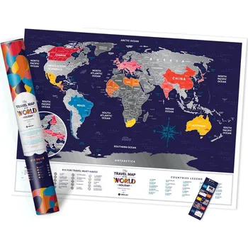 Travel Map Holiday World - Stírací mapa světa Travel Map Holiday World - Stírací mapa světa