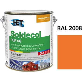 barva na kov Soldecol PUR SG 2,5 L RAL 2008