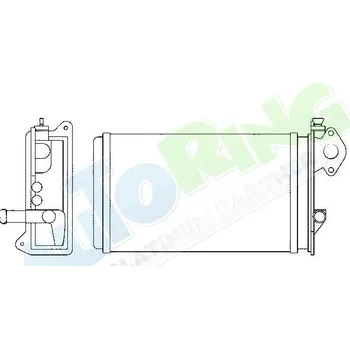 Výměník tepla Radiátor topení VOLKSWAGEN Polo (86C,2F) 1991-08.94 LP.0000.1991.59-217832 - DOPRAVA ZDARMA