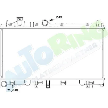 Chladič motoru Chladič vody SUBARU Legacy (BL,BP,BPS) 08.03-03.09 LP.0000.1627.36-177583 - DOPRAVA ZDARMA