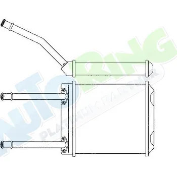 Výměník tepla Radiátor topení OPEL Astra F 08.91-2003 LP.0000.2008.12-204928 - DOPRAVA ZDARMA