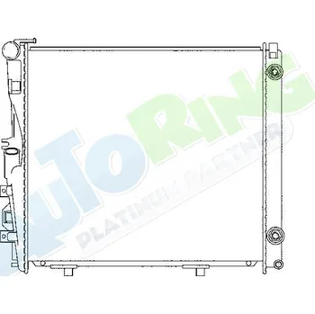 Chladič motoru Chladič vody MERCEDES W124 1985-05.96 LP.0000.1650.34-185465 - DOPRAVA ZDARMA