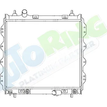 Chladič motoru Chladič vody CHRYSLER PT Cruiser (PTxx) 2000-2006 LP.0000.1645.14-165577 - DOPRAVA ZDARMA