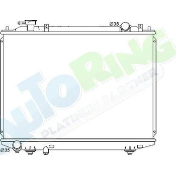 Chladič motoru Chladič vody FORD Ranger 2003-2007 LP.0000.1629.36-173784 - DOPRAVA ZDARMA