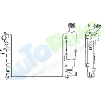 Chladič motoru Chladič vody CITROEN Saxo (S0,S1) 1996-10.99 LP.0000.1619.42-169303 - DOPRAVA ZDARMA