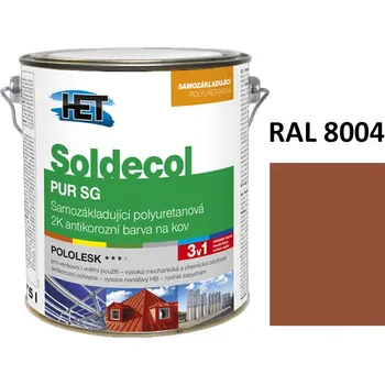 barva na kov Soldecol PUR SG 2,5 L RAL 8004