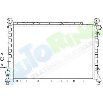 Chladič motoru Chladič vody ALFA ROMEO 145 i 146 (930) 1994-1999 LP.0000.1620.54-162624 - DOPRAVA ZDARMA