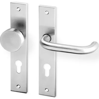 Dveřní kování Dveřní kování UNA HR ECO nerez kl.+koule (Dveřní kování UNA HR ECO nerez se štítem s roztečí 72 nebo 90 mm, vhodná pro interiér. )