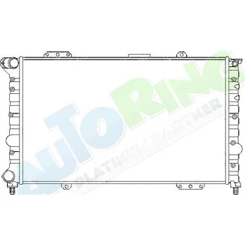 Chladič motoru Chladič vody ALFA ROMEO 166 (936) 1998-2004 LP.0000.1633.78-176428 - DOPRAVA ZDARMA