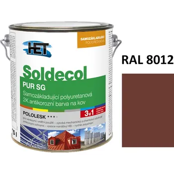 barva na kov Soldecol PUR SG 2,5 L RAL 8012