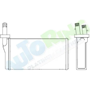 Výměník tepla Radiátor topení ALFA ROMEO 166 (936) 2004-2010 LP.0000.1977.03-211634 - DOPRAVA ZDARMA