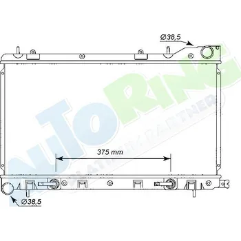 Chladič motoru Chladič vody SUBARU Forester (SG) 09.02-06.05 LP.0000.1625.21-162523 - DOPRAVA ZDARMA