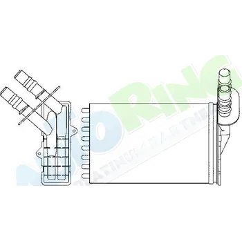 Výměník tepla Radiátor topení RENAULT Clio 2 (B0,1,2) 08.98-05.01 LP.0000.2061.49-206162 - DOPRAVA ZDARMA