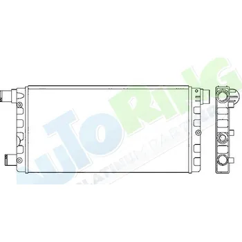 Chladič motoru Chladič vody FIAT Seicento (187) 1998-2011 LP.0000.1632.51-172650 - DOPRAVA ZDARMA