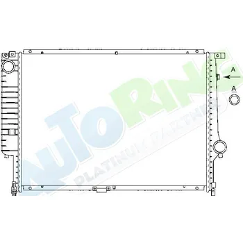 Chladič motoru Chladič vody BMW 7 (E32) 06.86-03.94 LP.0000.1623.56-183007 - DOPRAVA ZDARMA