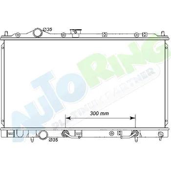 Chladič motoru Chladič vody MITSUBISHI Colt (CJO) 08.95-04.04 LP.0000.1799.99-180003 - DOPRAVA ZDARMA