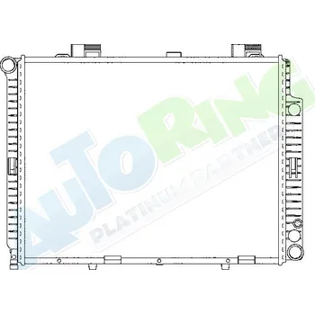 Chladič motoru Chladič vody MERCEDES E Class (W210) 05.95-02.03 LP.0000.1647.07-166210 - DOPRAVA ZDARMA