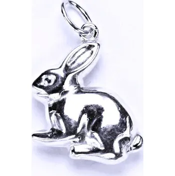 Přívěsek Stříbrný přívěšek, stříbrné šperky, P 765 králík