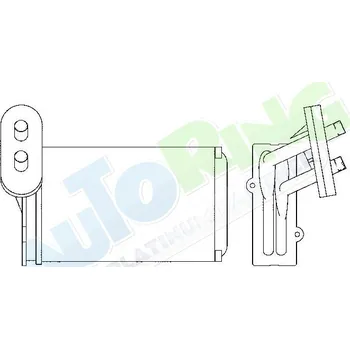Radiátor topení VOLKSWAGEN Scirocco 2 (53B) 1981-08.92 LP.0000.1976.58-210372 - DOPRAVA ZDARMA