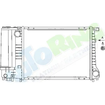 Chladič motoru Chladič vody BMW 3 (E36), 12.90-03.00 LP.0000.1728.98-172905 - DOPRAVA ZDARMA