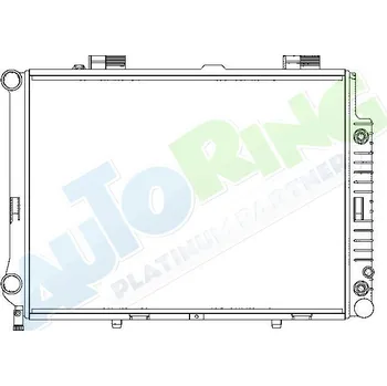 Chladič motoru Chladič vody MERCEDES E Class (W210) 05.95-02.03 LP.0000.1669.98-167654 - DOPRAVA ZDARMA
