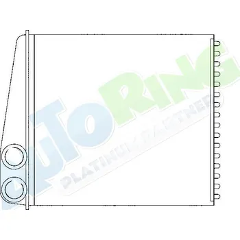 Výměník tepla Radiátor topení SKODA Octavia 2 (1Z3/1Z5) od 2004, kombi od 2005 LP.0000.1990.15-218378 - DOPRAVA ZDARMA