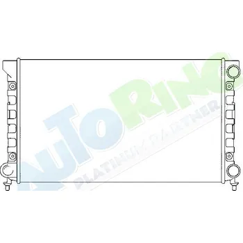 Chladič motoru Chladič vody VOLKSWAGEN Passat (B3,35i) 02.88-09.93 LP.0000.1630.89-174118 - DOPRAVA ZDARMA