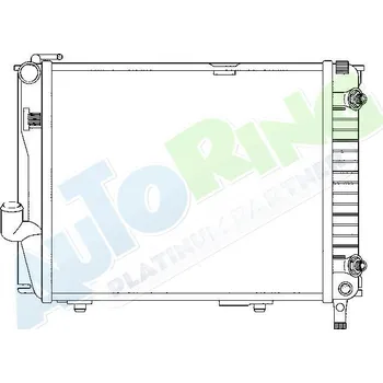Chladič motoru Chladič vody MERCEDES W124 1985-05.96 LP.0000.1668.57-185452 - DOPRAVA ZDARMA