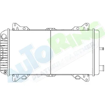 Chladič motoru Chladič vody FORD Escort i Orion 1980-08.85 LP.0000.1653.64-178048 - DOPRAVA ZDARMA
