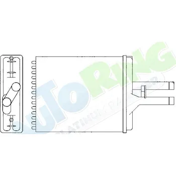 Výměník tepla Radiátor topení OPEL Vectra B 1995-1999 LP.0000.1978.43-206440 - DOPRAVA ZDARMA