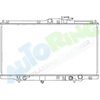 Chladič motoru Chladič vody HONDA Prelude (BB) 09.96-2002 LP.0000.1624.54-169666 - DOPRAVA ZDARMA