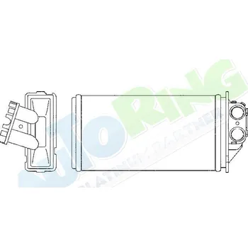 Výměník tepla Radiátor topení PEUGEOT 307 (3xx) 02.01-08.05 LP.0000.1996.13-199615 - DOPRAVA ZDARMA