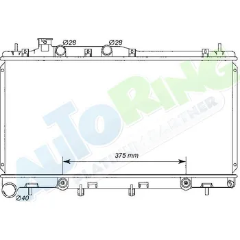 Chladič motoru Chladič vody SUBARU Legacy (BL,BP,BPS) 08.03-03.09 LP.0000.1792.17-179354 - DOPRAVA ZDARMA