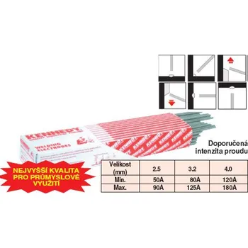 Příslušenství ke svářečce CROMWELL Elektrody pro měkkou ocel 6013 KEN8915110K, KEN8915120K, KEN8915130K 4 mm