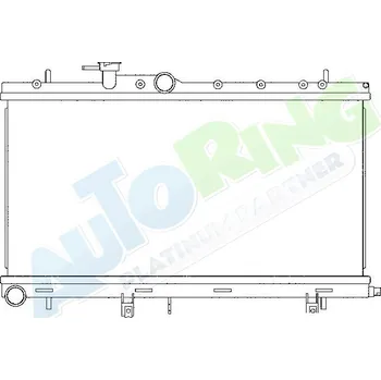 Chladič motoru Chladič vody SUBARU Impreza (GD,GG) 2003-09.05 LP.0000.2187.36-218770 - DOPRAVA ZDARMA