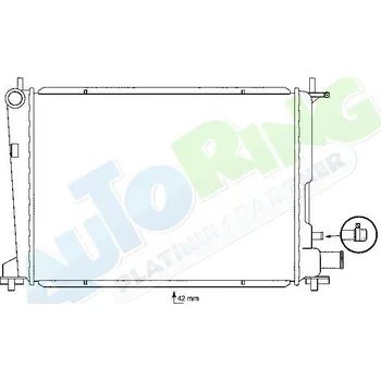 Chladič motoru Chladič vody FORD Fiesta i Courier 1996-07.99 LP.0000.1618.69-178616 - DOPRAVA ZDARMA