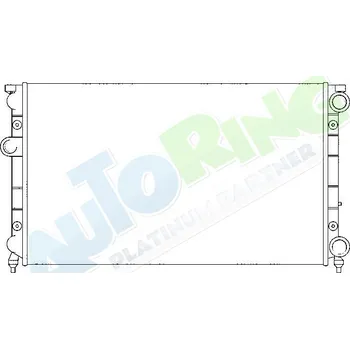 Chladič motoru Chladič vody VOLKSWAGEN Golf 3 (1H) 07.91-03.99 LP.0000.1623.18-177820 - DOPRAVA ZDARMA