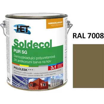 barva na kov Soldecol PUR SG 2,5 L RAL 7008