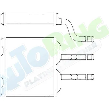 Výměník tepla Radiátor topení OPEL Corsa i Combo B 1993-09.01 LP.0000.1975.73-214362 - DOPRAVA ZDARMA