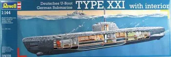 Plastikový model Revell Deutsches U-Boot Typ XXI s interiérem 1:144